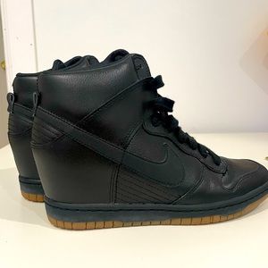 Nike Women’s High Top Platform Chunky Heel Sneakers